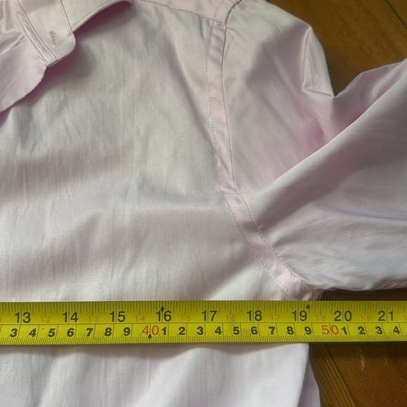 Le chateau men’s tailored fit pink button down shirt long sleeve small - Picture 2 of 5